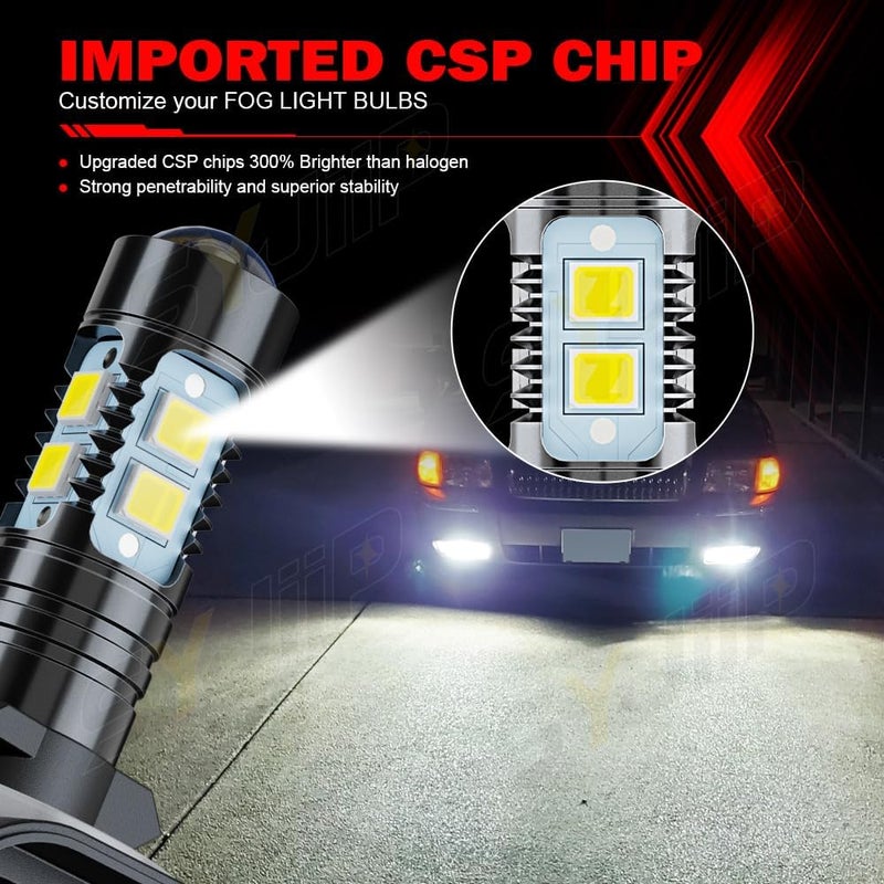 SYJIIP Compatible with Deere 1023E 1025R 1026R R136239 Work/Rear Bulb, For Deere Gator XUV 560E 590E 825i 835E pn AXE1694 Lights, 886/894/896/881 Fog Light Bulbs, 300% Brightness, Plug and Play, Pack of 2 - Image 2